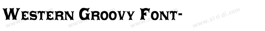 Western Groovy Font字体转换